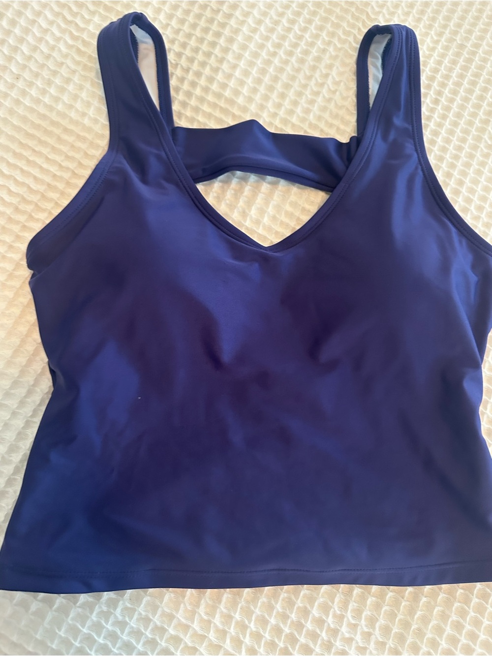 Like New Women’s High-Waist Tankini Set Deep Purple - Picture 4 of 5